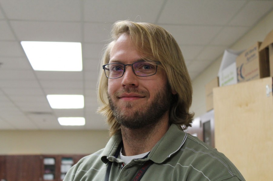 Physics teacher Mr. Henson participated in No Shave November.