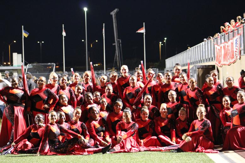 Colorguard+heading+to+world+competition