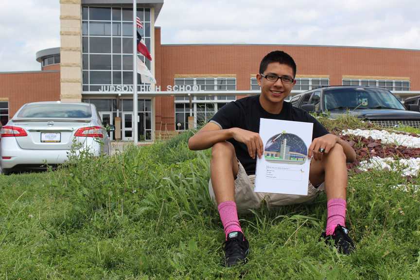 Senior Matthew Magallanes wins yearbook cover contest