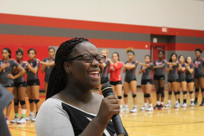 Sophomore Arajanae Hubbard shined at volleyball games