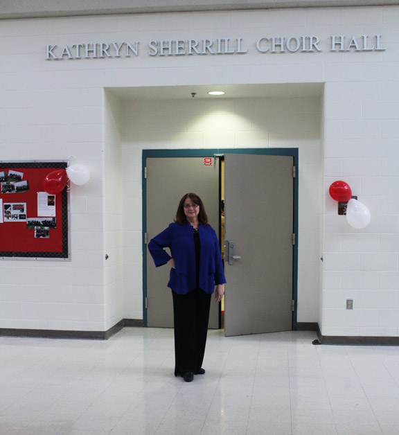 Choir hall named after former long time director Kathryn Sherrill