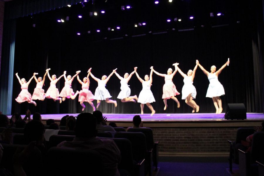 Dancers perform for their last show of the year