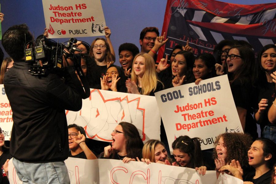 The+Judson+theater+program+is+celebrating+their+award+from+KSAT%E2%80%99s+%E2%80%98Cool+Schools%E2%80%99+contest.+Theater+will+be+the+major+role+in+the+JISD+FIne+Art+Academy+this+summer.
