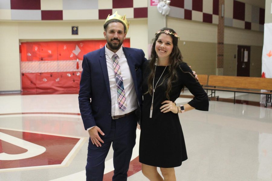 Mrs. Mallory Tesch and Mr. Dylan Stephens posed together for their first picture as royalty.