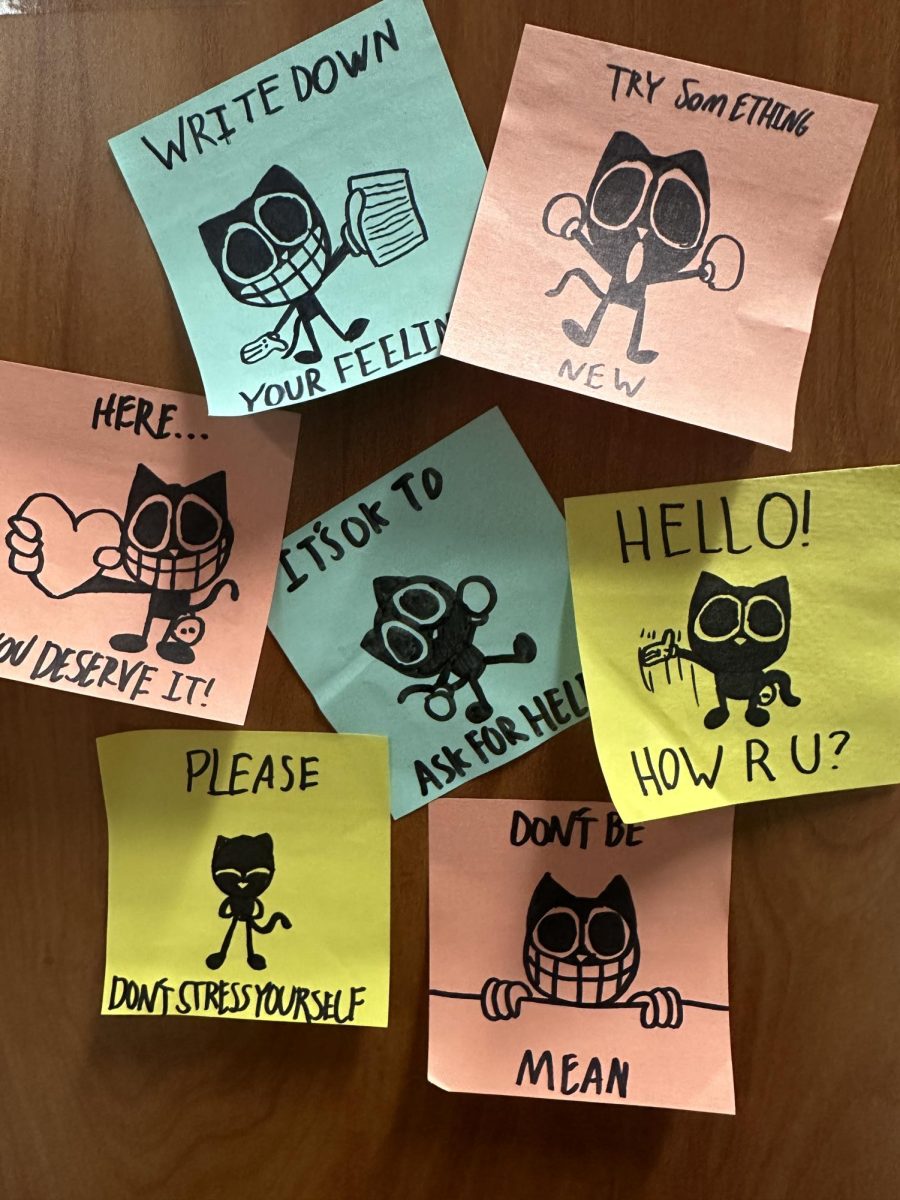 Have a great day! Appreciation for the positive Post-its found in random places on campus can be seen in these little collections.