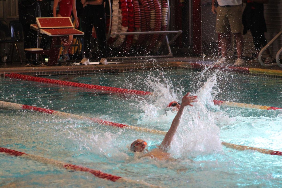 Rocket swim team sunk by Canyon High School