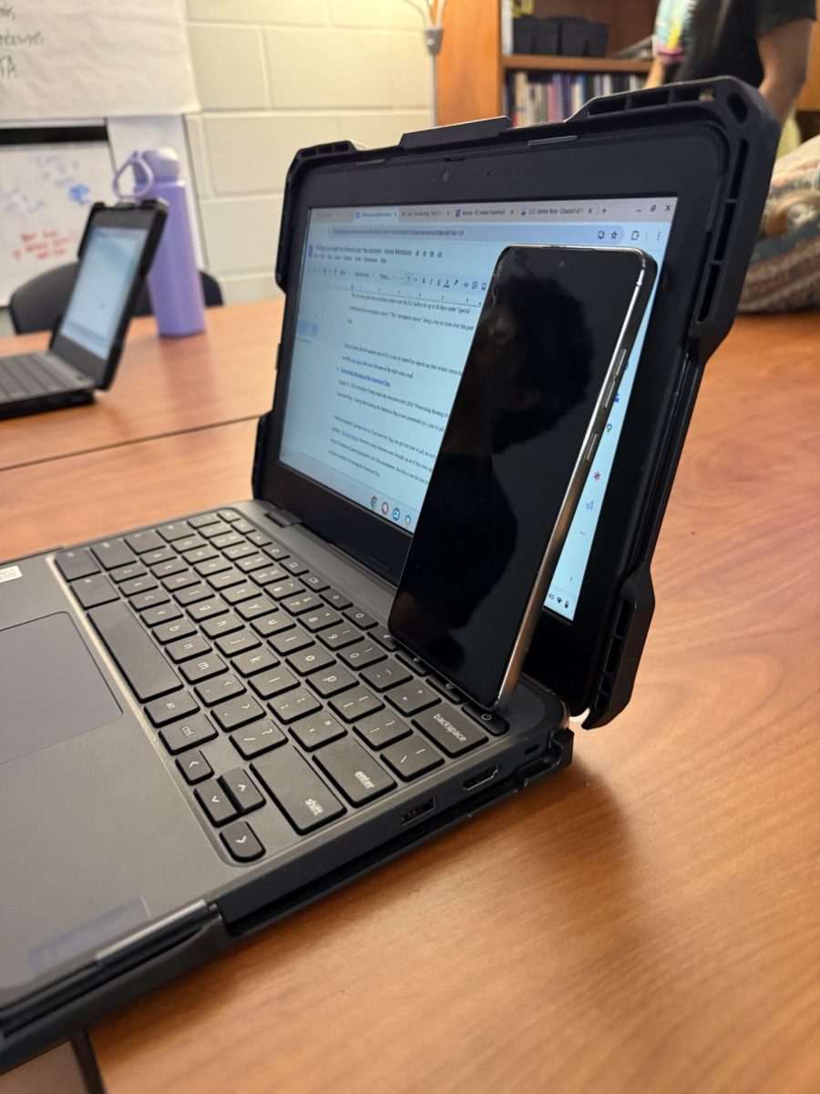 Students find ways to circumvent the new state law prohibiting use of personal electronic devices during instructional hours.