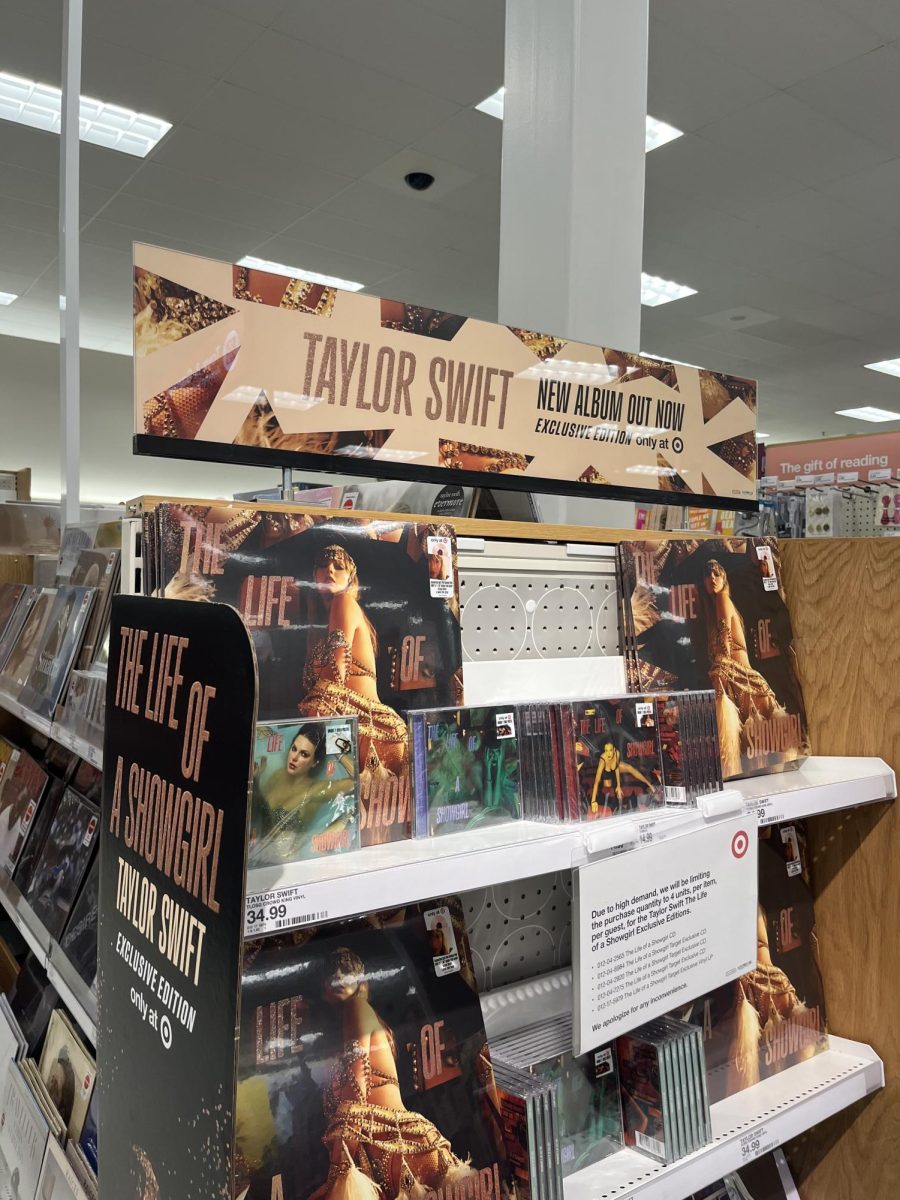 Every new release into Taylor Swift’s discography gets a stand at Target, promoting the album. The newest one being the “Life of a Showgirl” stand, with all variations of her newest album.